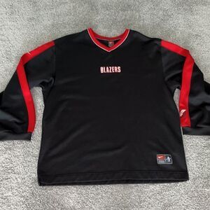 Nike vintage Portland Trailblazer Blazers LS shooter warm up sweatshirt shirt XL